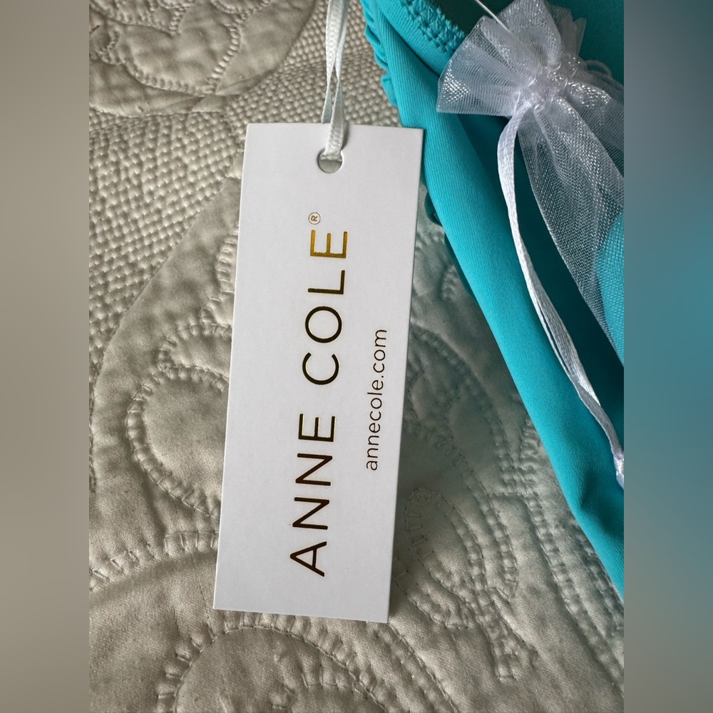 NWT Anne Cole Turquoise Swimsuit size 10 - Picture 4 of 5